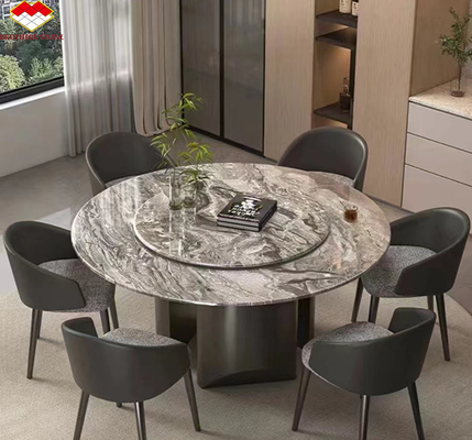 Venice Brown Calcite Stone Ideal for Round Dining Table Set and Home Furniture