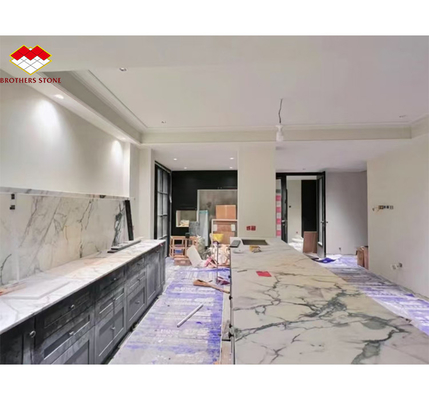 Polished Beautiful Paonazzo Marble Stone for Hotel Kitchen Countertop Decoration