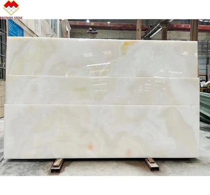 Create a Luxurious Villa with Our Polished Translucent Backlit Marble White Onyx Slab