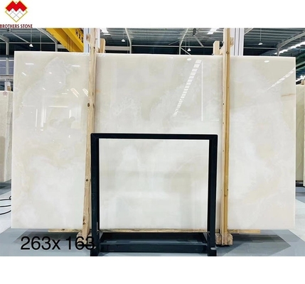 Create a Luxurious Villa with Our Polished Translucent Backlit Marble White Onyx Slab