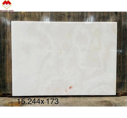 Create a Luxurious Villa with Our Polished Translucent Backlit Marble White Onyx Slab