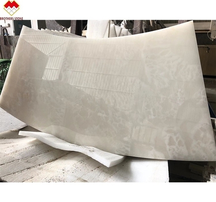 Create a Luxurious Villa with Our Polished Translucent Backlit Marble White Onyx Slab