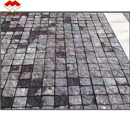 Upgrade Your Home Exteriors with Cut-To-Size Grey Flamed Granite Cube Stone 10x10x10