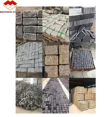 Upgrade Your Home Exteriors with Cut-To-Size Grey Flamed Granite Cube Stone 10x10x10