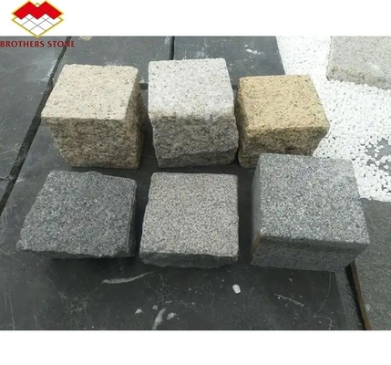 Upgrade Your Home Exteriors with Cut-To-Size Grey Flamed Granite Cube Stone 10x10x10