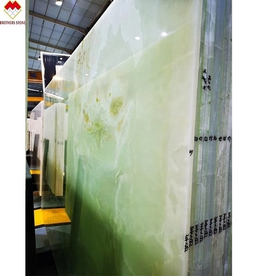 Directly Sale Translucent Green Onyx Slab for Countertop Standard or Customized Size