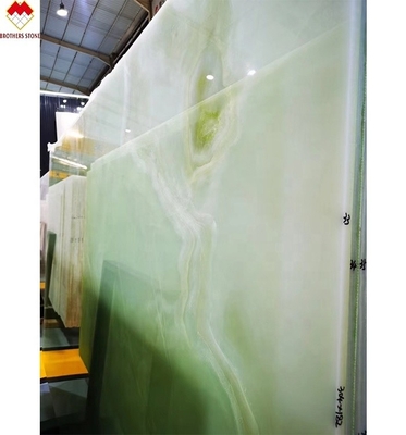 Directly Sale Translucent Green Onyx Slab for Countertop Standard or Customized Size