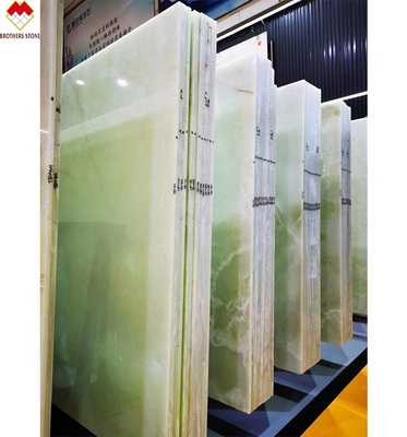 Directly Sale Translucent Green Onyx Slab for Countertop Standard or Customized Size