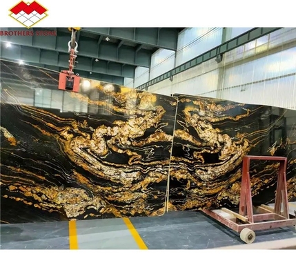 Chinese Granite Luxury Kitchen Countertop with Polished Black Gold Stone