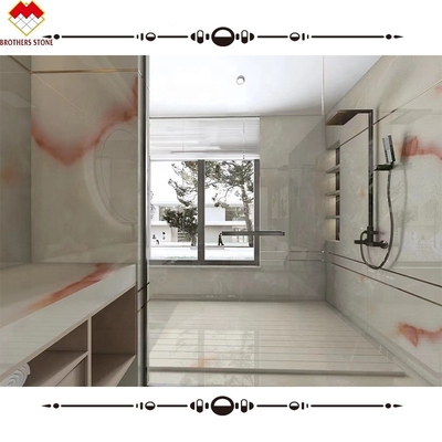 Polished White Onyx Marble Stone Slab The Perfect Choice for Luxury Bathroom Tiles