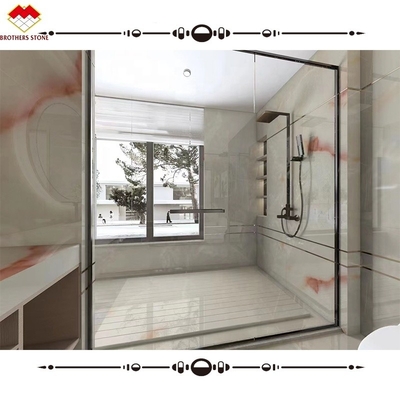Polished White Onyx Marble Stone Slab The Perfect Choice for Luxury Bathroom Tiles