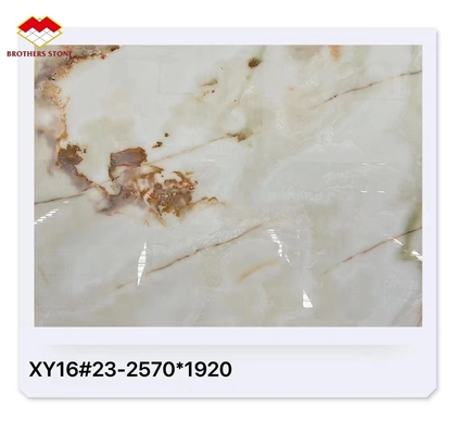 Polished White Onyx Marble Stone Slab The Perfect Choice for Luxury Bathroom Tiles