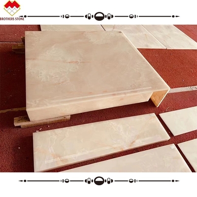 Polished Natural White Onyx Stone Slab for Luxurious Floor and Wall
