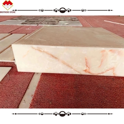 Polished Natural White Onyx Stone Slab for Luxurious Floor and Wall
