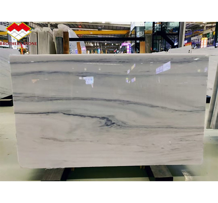 Hotel Design Style Modern White Marble TV Wall Board Panel for Home Renovation Project