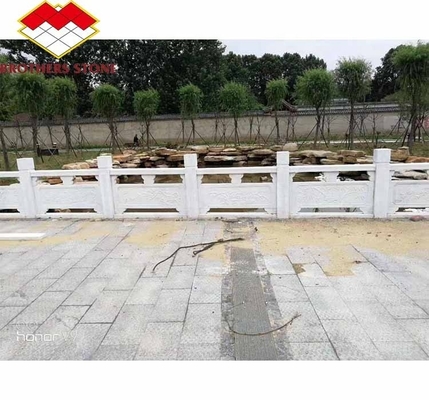Polished Surface Finished Handrail Column for Home Decorations in Guangxi White Marble