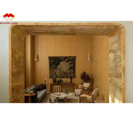 Modern Design Style Italy Luxury Big Slab Sienna Golden Marble Tile for Hotel Wall Panel and Table