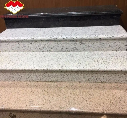 Natural Granite Flooring Stone Modern Design Cut-to-Size Straight Floating Stairs