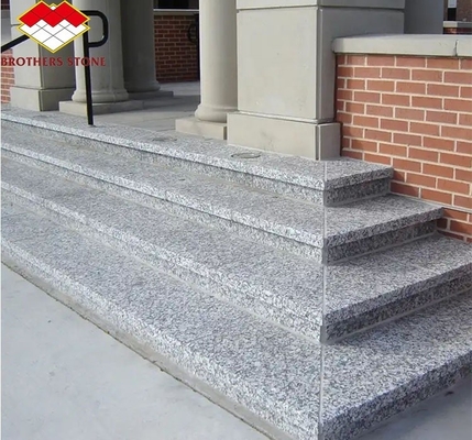 Natural Granite Flooring Stone Modern Design Cut-to-Size Straight Floating Stairs