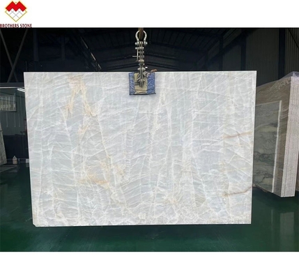 Transparent Royal White Onyx Tile Big Slab Stone Form with 0.12% Water Absorption