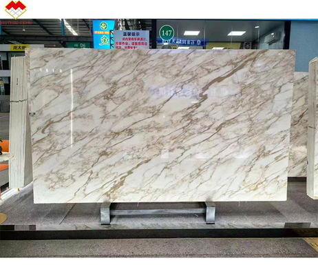 Stone Form Big Slab Unique Gold Vein Calacatta Gold Marble for Hotel Wall Covering