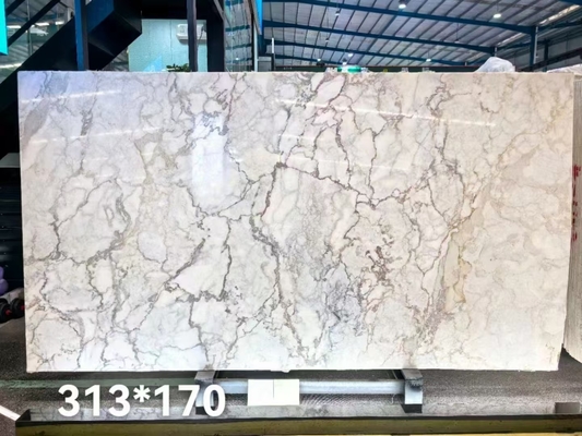 Stone Form Big Slab Unique Gold Vein Calacatta Gold Marble for Hotel Wall Covering