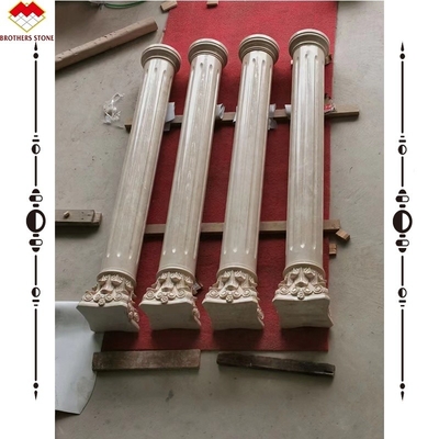 Solid Marble Porch Pedestal in Modern Design Style for Non-slip and Beautiful Pillar