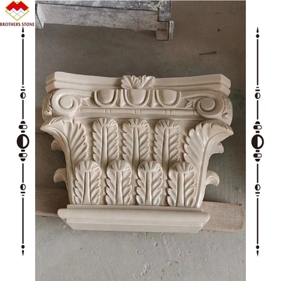 Solid Marble Porch Pedestal in Modern Design Style for Non-slip and Beautiful Pillar