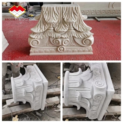 Solid Marble Porch Pedestal in Modern Design Style for Non-slip and Beautiful Pillar