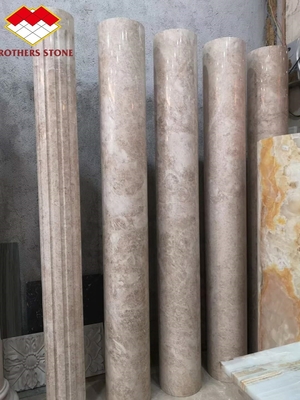 Main Market Russia and Asia Hollow Stone Pillar with Polished Finish