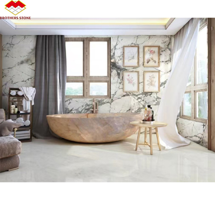 Modern Design Style Luxury Stone Snowy River Marble Slabs for Interior Design