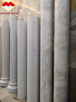 Main Market Russia and Asia Hollow Stone Pillar with Polished Finish