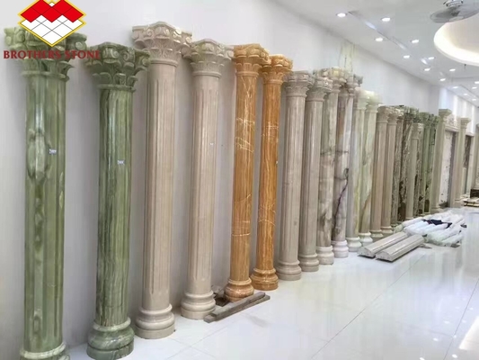 Main Market Russia and Asia Hollow Stone Pillar with Polished Finish