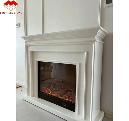 Coal Fireplaces Modern Italian Style Marble Sofitel Fireplace Mantel for Indoor Decor