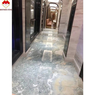 Customizable Translucent Blue Onyx Wall Panel for FOB Trade Blue Marble Cladding