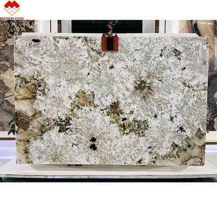 CNF Brazilian Alpinus Granite Super Crystal Exotic Backlit Patagonia Quartzite Wall Panel
