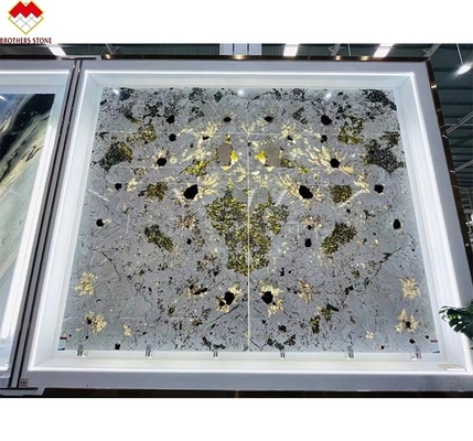CNF Brazilian Alpinus Granite Super Crystal Exotic Backlit Patagonia Quartzite Wall Panel