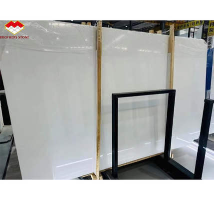 Customized Size Polished Italian White Marble Tile Top-Grade Stone for Hotel Floor