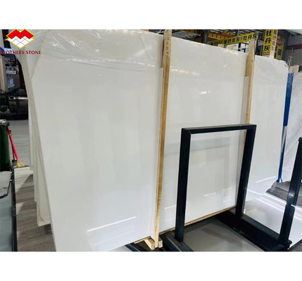 Customized Size Polished Italian White Marble Tile Top-Grade Stone for Hotel Floor