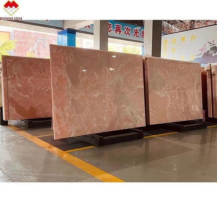 Classic Grade Translucent Pink Onyx Porcelain Tile with Light Rose Pink Color