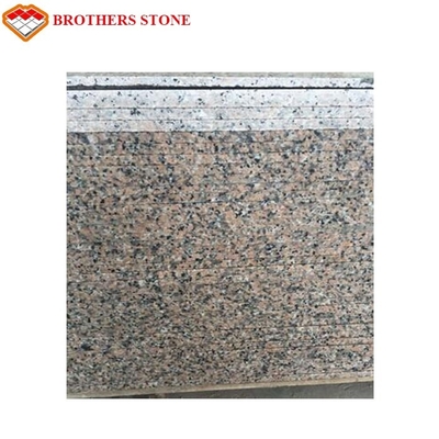 Natural Stone Cherry Red Granite Tile For Flooring / Wall Cladding