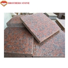 Big G562 Maple Red Granite Stone Slab For Column Cap / Skin / Base