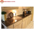 Polished Tan Brown Flamed Granite Stone For Garden / Square / Park