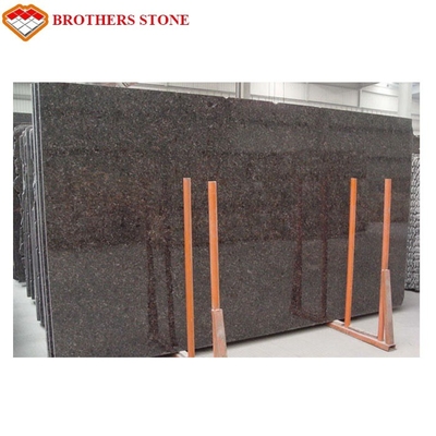 Beautiful Polished Granite Stone , Natural Tan Brown / English Brown Granite Slabs