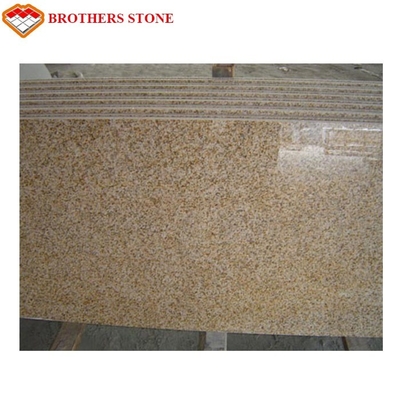 Polished G682 Rust Yellow Granite Stone , G682 Granite Double Sink Vanity Top