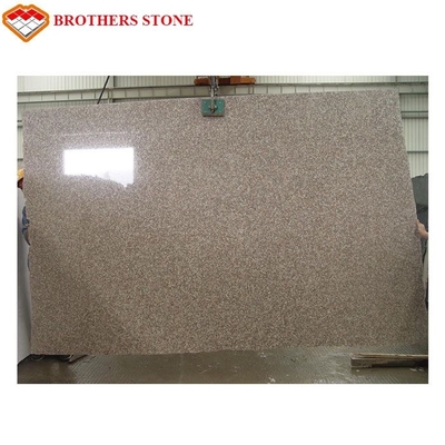 Popular G687 Granite Stone Slabs , Peach Pink Granite Patio Slabs Custom Size