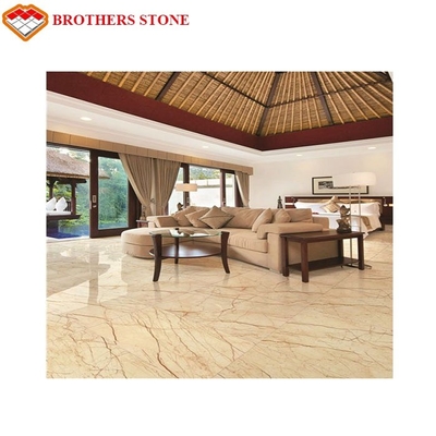 High Hardness Sofitel Gold Marble Floor Tile For Wall / Decoration