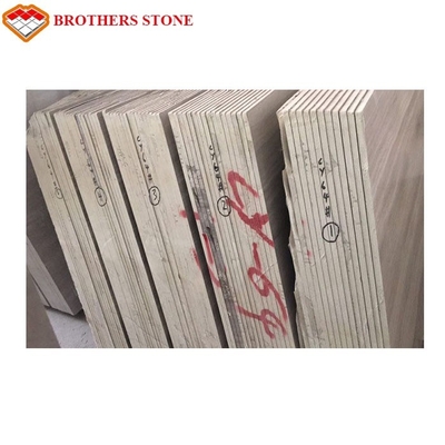 Athens White Wood Vein Marble , Big Marble Slab Stone Eco - Friendly