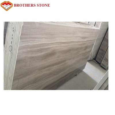 Large Size White Wood Vein Marble Fashionable Appearance OEM Service