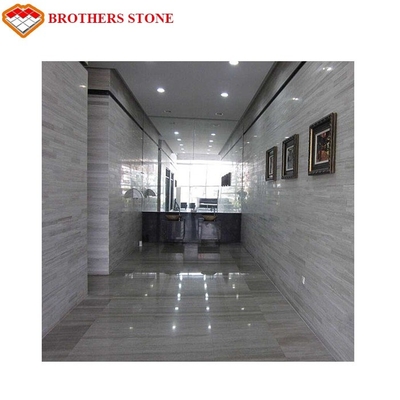 China white wood long strip wall and floor marble tiles